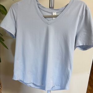 lululemon athletica Sky Blue V-Neck Tee